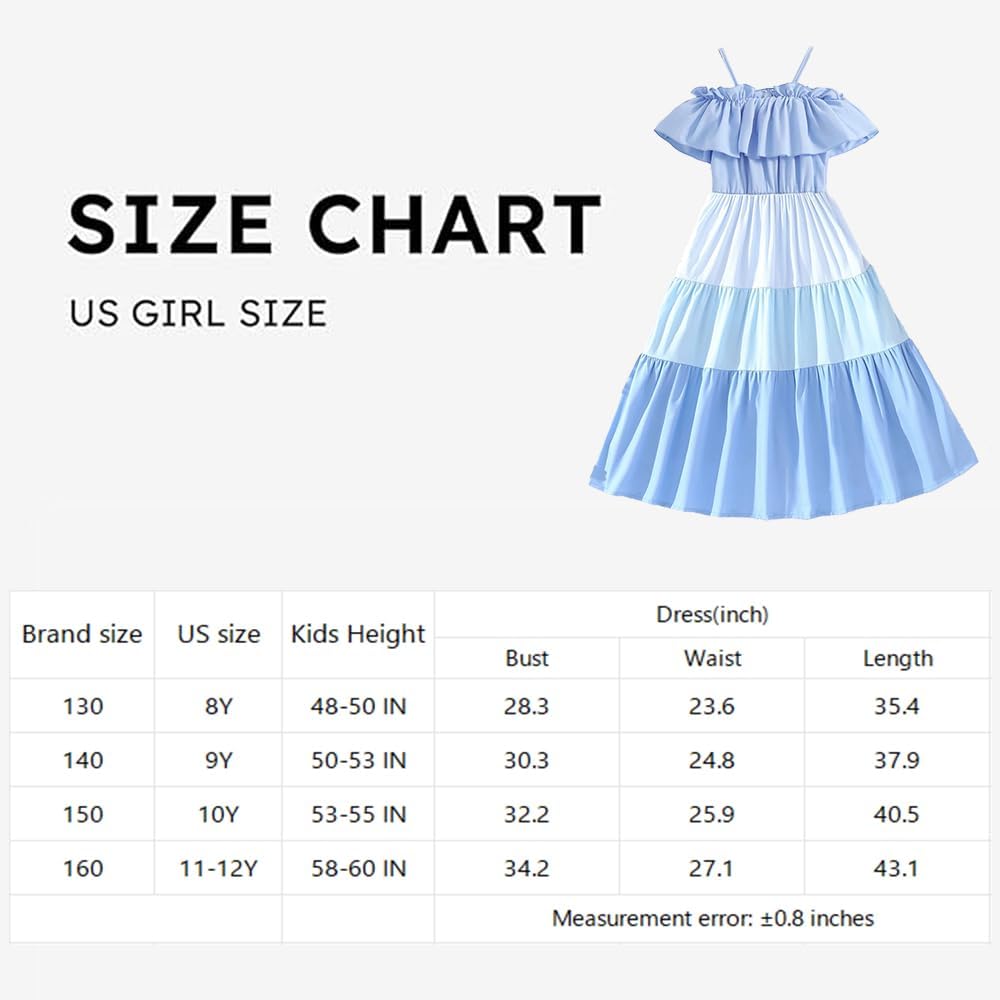 Wholesale Girls' Dress,  Stripe Contrast Sundresses Beach Dress, Spaghetti Straps Sleeveless Dress, Backless Sundress Smocked Dress 8-12 Years